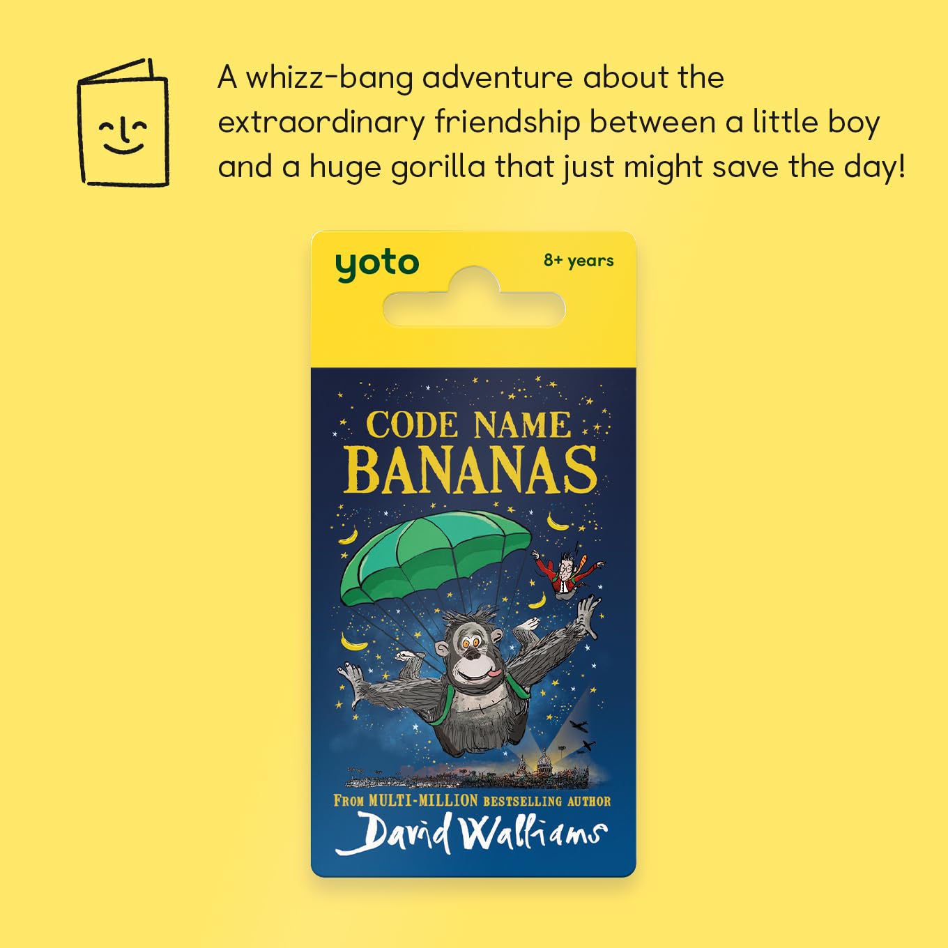 Yoto Code Name Bananas - Kids Audio Card for Use with Player